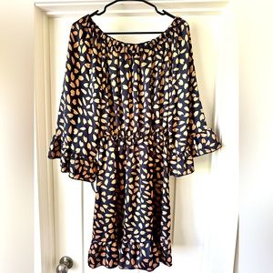 Club London dress in navy and gold. Never worn!